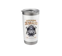 Samurai Tiger Strength Force Peace Vintage Japan Stainless Steel Insulated Tumbler
