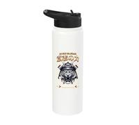 Samurai Tiger Strength Force Peace Vintage Japan Stainless Steel Insulated Water Bottle