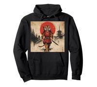Samurai Tiger Warrior Dark Japanese Mythology Katana Sun Pullover Hoodie