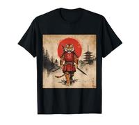 Samurai Tiger Warrior Dark Japanese Mythology Katana Sun T-Shirt