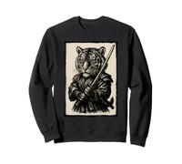 Samurai Tiger Warrior Ink Artwork Tiger Samurai Sweatshirt