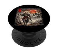 Samurai Tiger Warrior Japanese Vintage Ukiyo-e Graphic Tiger PopSockets Adhesive PopGrip