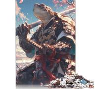 Samurai Tortoise Sakura Jigsaw Puzzles Puzzles for Adults Kids. 1000 Piece Great Gifts Challenge Toy Educational Game Home Decoration for Educational Games Gifts 1000pcs (75x50cm)