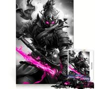 Samurai Toucan with Flaming Sword Animal Hard Jigsaw Puzzle for Adults 1000 Pieces Fine Logic Toy Calm Fun Neat Edge Thoughtful Gift (38x26cm)