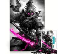 Samurai Toucan with Flaming Sword Animal Hard Jigsaw Puzzle for Adults 1000 Pieces Fine Logic Toy Calm Fun Neat Edge Thoughtful Gift (38x26cm)