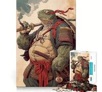 Samurai Turtle Jigsaw Puzzle 1000 Piece for Adults Intellect Toy Soothing Fun Precise Cut (38x52cm)