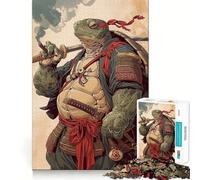 Samurai Turtle Jigsaw Puzzles for Adults 1000 Piece Strengthen Recall Casual Fun Quality Edge Stylish Gift (50x75cm)