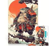 Samurai Turtle Jigsaw Puzzles for Adults1000 Piece Mind Game Toy Anxiety Relief Neat Cut Art Collectible (38x26cm)