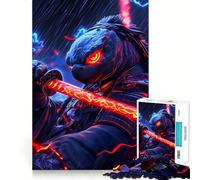 Samurai Turtle Warrior Animal 1000 Piece Jigsaw Puzzles for Adults Teenagers Recall Build Slow Enjoy Exact Cut Art Collectible (38x26cm)