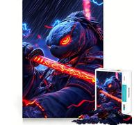 Samurai Turtle Warrior Animal 1000 Piece Jigsaws for Teenagers Puzzle Improve Recall Casual Relax Exact Edge Stylish Gift (38x52cm)
