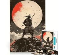 Samurai Under Blood Moon 1000 Piece Jigsaws for Teenagers Brain Tease Toy Soothing Play Premium Cut (50x75cm)