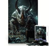 Samurai Versus The Armored Beast 1000 Piece Jigsaw Puzzles for Adults Improve Memory Anxiety Relief Sharp Edge Wall Art Decor (38x52cm)