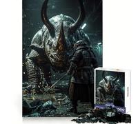 Samurai Versus The Armored Beast 1000 Pieces Jigsaw Puzzles for Teenagers Improve Memory Mental Relax Sharp Edge Creative Gift (38x26cm)