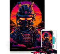 Samurai Vivid Color 1000 Piece Jigsaw Puzzles for Teenagers Memory Boost Home Leisure Image Assembly Lovely Gift (38x26cm)