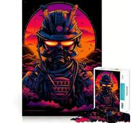 Samurai Vivid Color Teenager Jigsaw Puzzles 1000 Pieces Mind Puzzle Casual Relax Image Assembly Heartfelt Gift (38x52cm)