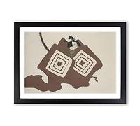 Samurai Vol.2 by Kamisaka Sekka Framed Print | A2 Black Framed Wall Art | Ready to Hang | Modern Nature Picture | Living Room Bedroom Lounge Office