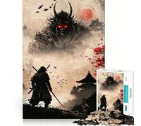 Samurai Vs Demon 1000 Piece Jigsaw Puzzles for Adults Improve Memory Anxiety Relief Sharp Edge Wall Art Decor (50x75cm)