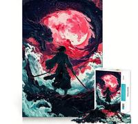 Samurai Vs Dragon 1000 Pieces Jigsaws Adults Puzzles Gifts Strong Logic Toy Soothing Play Clear Edge Heartfelt Gift (50x75cm)
