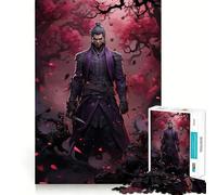 Samurai Warrior 1000 Piece Jigsaw Puzzles for Adults Teenagers Recall Boost Calm Escape Smooth Cut Heartfelt Gift (50x75cm)