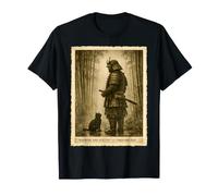 Samurai Warrior and His Cat - Unknown Era Catchers T-Shirt