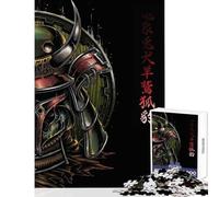 Samurai Warrior Armor Jigsaw Puzzles 1000 Pieces for Adults Peaceful Calm Stress Relief Mindful Peaceful Leisure Game (38X26cm)