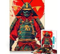 Samurai Warrior Armor Sun 1000 Piece Jigsaw Puzzles for Adults Teenagers Recall Boost Calm Escape Smooth Cut Heartfelt Gift (38x26cm)
