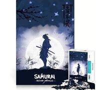 Samurai Warrior Art 1000 Pieces Jigsaw Puzzles for Teenagers Logic Sense Toy Simple Fun Smooth Edge Stylish Gift (38x26cm)