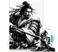 Samurai Warrior Art Jigsaw Puzzles 1000 Pieces for Adults Memory Gain Anxiety Relief Design Assembly Artistic Gift (38x52cm)