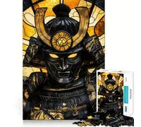 Samurai Warrior Art Jigsaw Puzzles 1000 Pieces for Adults Strengthen Memory Group Joy Clean Edge Stylish Gift (50x75cm)