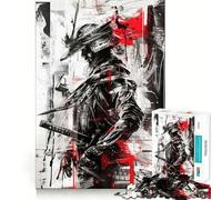 Samurai Warrior Art Print for Adults 1000 Piece Jigsaw Puzzle Mind Exercise Toy Family Joy Precision Cut Lovely Gift (38x52cm)