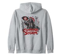 Samurai Warrior Battle Spirit Zip Hoodie