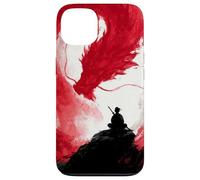 Samurai Warrior Dragon Japanese InkArt Men Meditation Case for iPhone 13