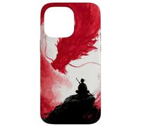 Samurai Warrior Dragon Japanese InkArt Men Meditation Case for iPhone 14 Pro Max