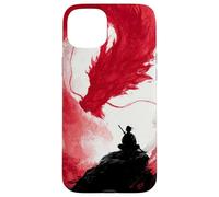 Samurai Warrior Dragon Japanese InkArt Men Meditation Case for iPhone 15 Plus