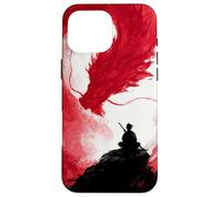 Samurai Warrior Dragon Japanese InkArt Men Meditation Case for iPhone 16 Pro Max