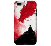 Samurai Warrior Dragon Japanese InkArt Men Meditation Case for iPhone 7 Plus/8 Plus