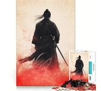 Samurai Warrior Graffiti Artwork 1000 Piece Jigsaw Puzzles for Teenagers Jigsaw Wise Think Toy Relax Time Clear Cut Festival Gift (38x52cm)