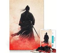Samurai Warrior Graffiti Artwork 1000 Piece Jigsaw Puzzles for Teenagers Jigsaw Wise Think Toy Relax Time Clear Cut Festival Gift (50x75cm)