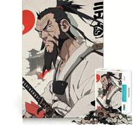 Samurai Warrior Illustration 1000 Pieces Jigsaws Adults Puzzles Gifts Logic Ability Toy Slow Enjoy Accurate Cut Stylish Gift (50x75cm)