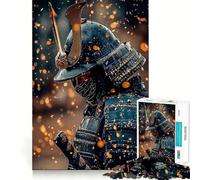 Samurai Warrior in Armor 1000 Piece Jigsaw Puzzles for Adults Teenagers Wise Think Toy Stress Relief Clear Cut (38x52cm)