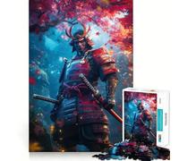 Samurai Warrior in Autumn 1000 Piece Jigsaw Puzzles for Adults Jigsaw Think Toy Home Enjoy Fine Cut Santa Wish Gift (38x26cm)