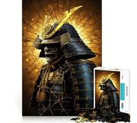 Samurai Warrior in Golden Light 1000 Piece Jigsaw Puzzle for Teenagers Logic Toy Group Play Precision Cut Thoughtful Gift (50x75cm)