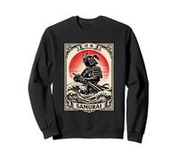 Samurai Warrior Japan Katana Bushido Japanese Waves Rising Sweatshirt
