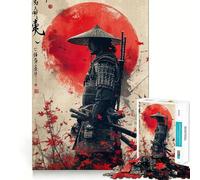 Samurai Warrior Japanese 1000 Piece Jigsaw Puzzles for Adults Teenagers Intellect Toy Home Enjoy Quality Cut Classic Gift (38x52cm)