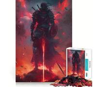 Samurai Warrior Japanese 1000 Piece Jigsaw Puzzles for Teenagers Jigsaw Wise Think Toy Relax Time Clear Cut Festival Gift (38x26cm)