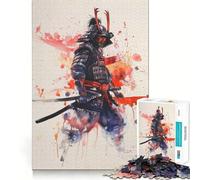 Samurai Warrior Japanese 1000 Pieces Jigsaw Puzzles for Adults Fine Logic Toy Leisure Time Neat Edge Art Collectible (50x75cm)
