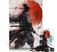 Samurai Warrior Japanese 1000 Pieces Jigsaw Puzzles for Adults Improve Memory Peaceful Fun Sharp Edge (50x75cm)