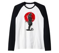 Samurai Warrior Japanese Bushido Knight Miyamoto Musashi Raglan Baseball Tee