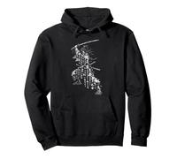 Samurai Warrior Japanese Dark Art Illustration Pullover Hoodie