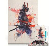 Samurai Warrior Japanese Jigsaw Puzzle 1000 Piece for Adults Intellect Toy Soothing Fun Precise Cut (38x52cm)